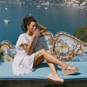 Soludos leather platform espadrilles sandals size 9.5